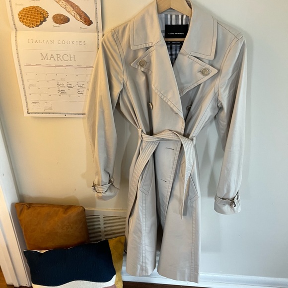 Club Monaco Trench Coat Size Large - Picture 1 of 13